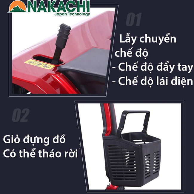 Giỏ để đồ Xe Điện 4 Bánh Nakachi NC-S02